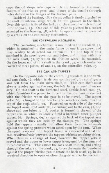 WOODWARD HORIZONTAL  COMPENSATING TYPE GOVERNOR MANUAL  CA 1902    2